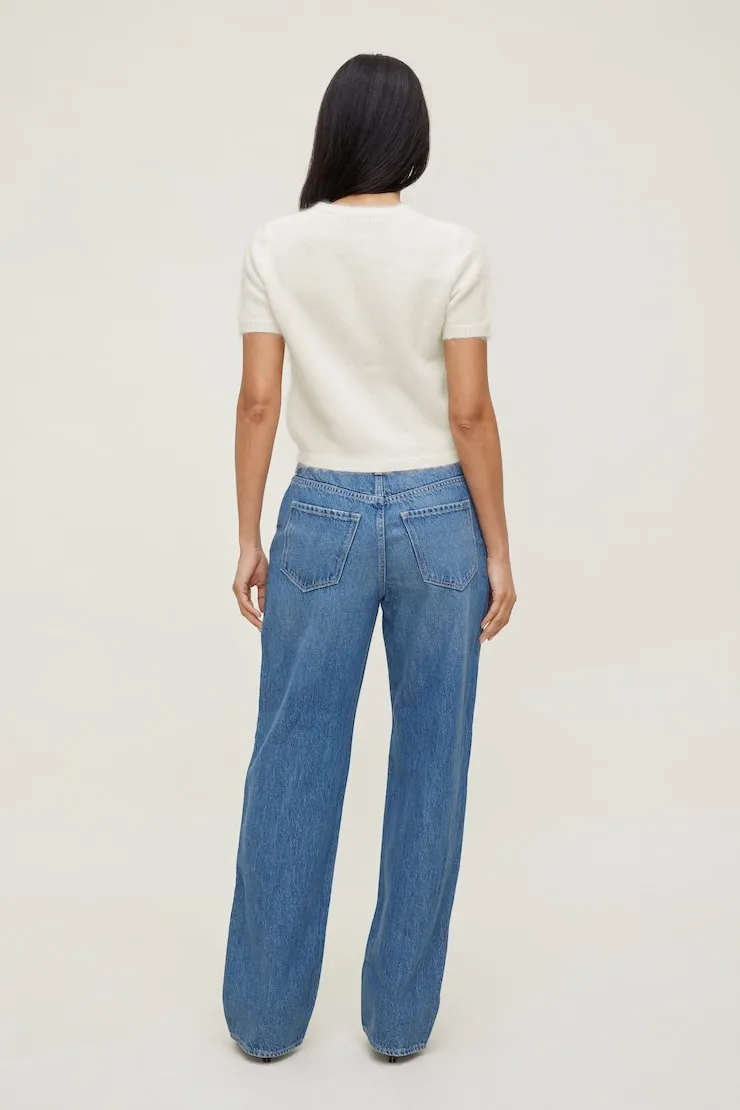 Premium Mohair Short Sleeve Cardigan - Dynamite - White - Women Clothing sold by Dynamite product image thumbnail 2