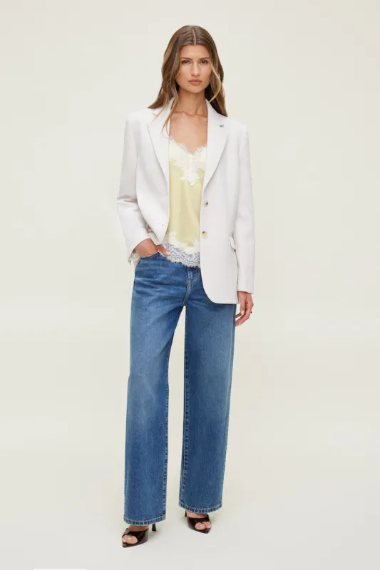 Airflow Relaxed Blazer - Dynamite - Beige - Women Clothing made by Dynamite