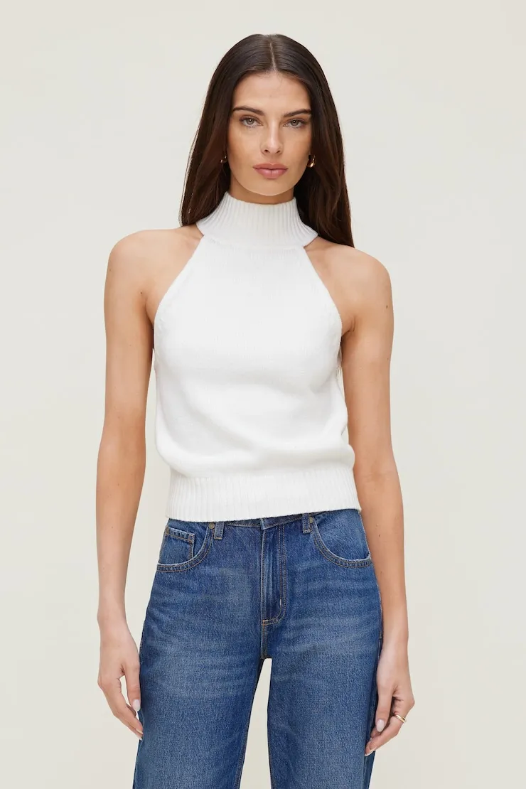 Turtleneck Sweater Tank Top - Dynamite - White - Women Clothing sold by Dynamite product image thumbnail 4