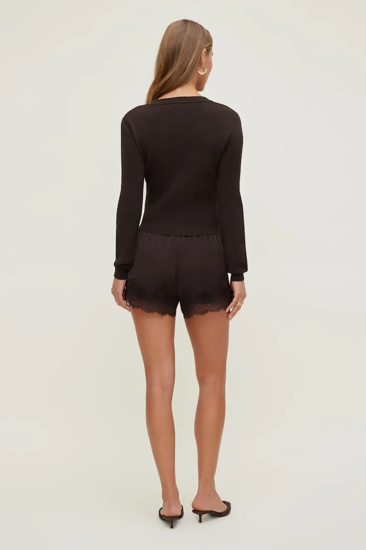 Rebecca Crewneck Cardigan - Dynamite - Brown - Women Clothing sold by Dynamite product image thumbnail 2