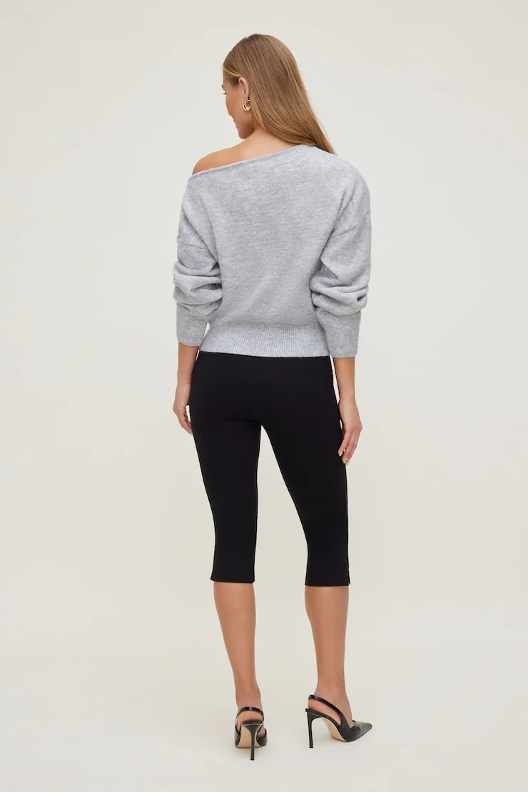 Lola Off Shoulder Sweater - Dynamite - Greys - Women Clothing sold by Dynamite product image thumbnail 2