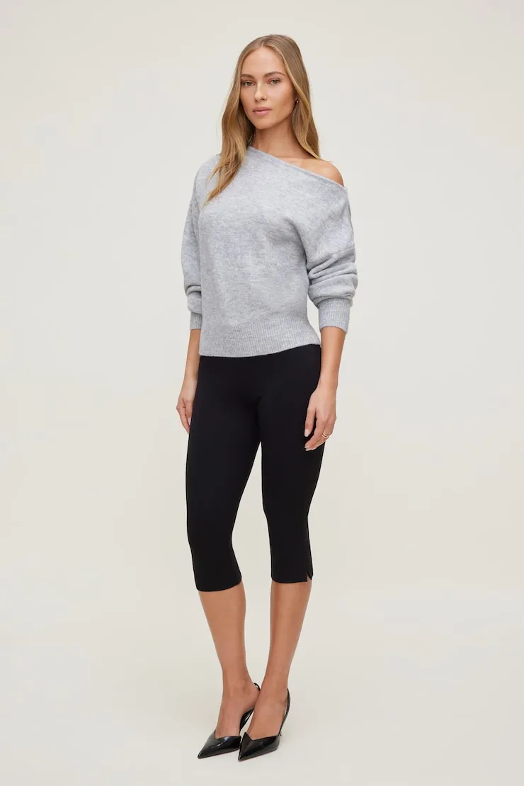 Lola Off Shoulder Sweater - Dynamite - Greys - Women Clothing sold by Dynamite product image thumbnail 3