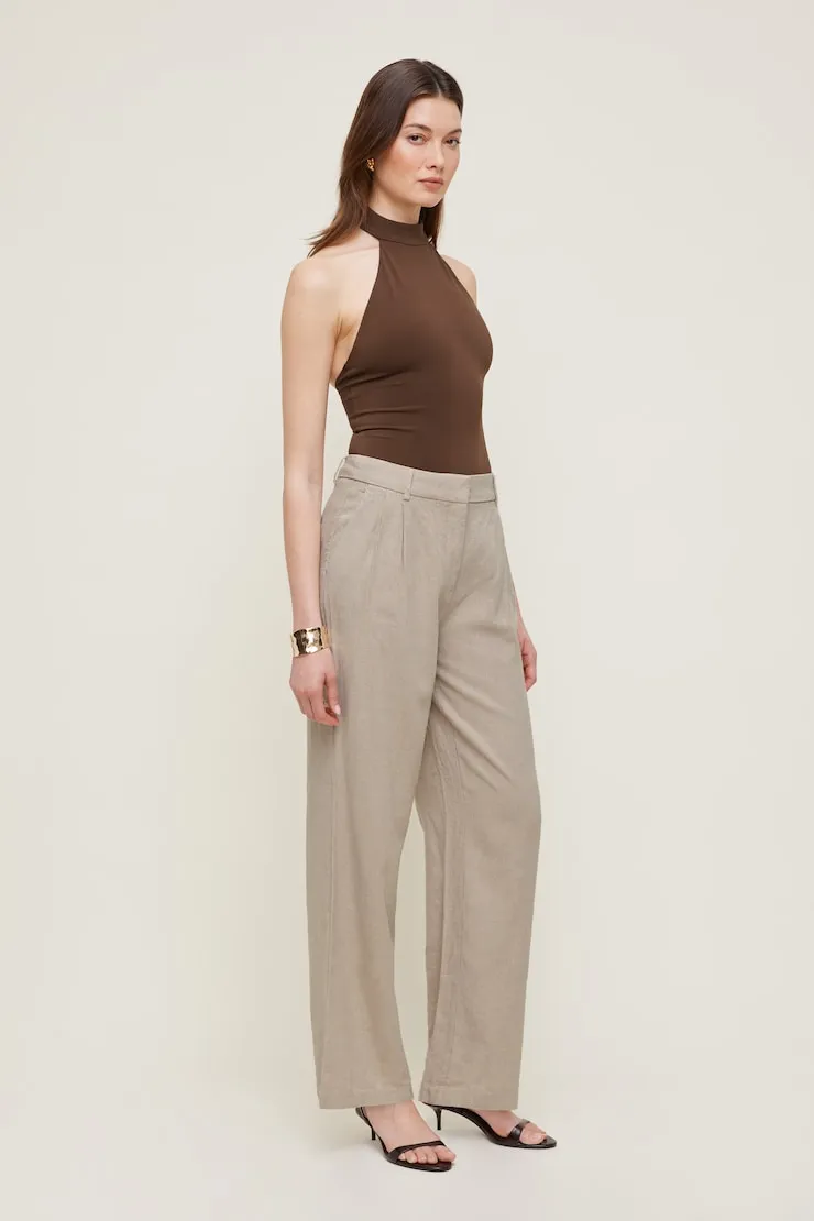 Sculpt Halter Neck Bodysuit - Dynamite - Brown - Women Clothing sold by Dynamite product image thumbnail 5