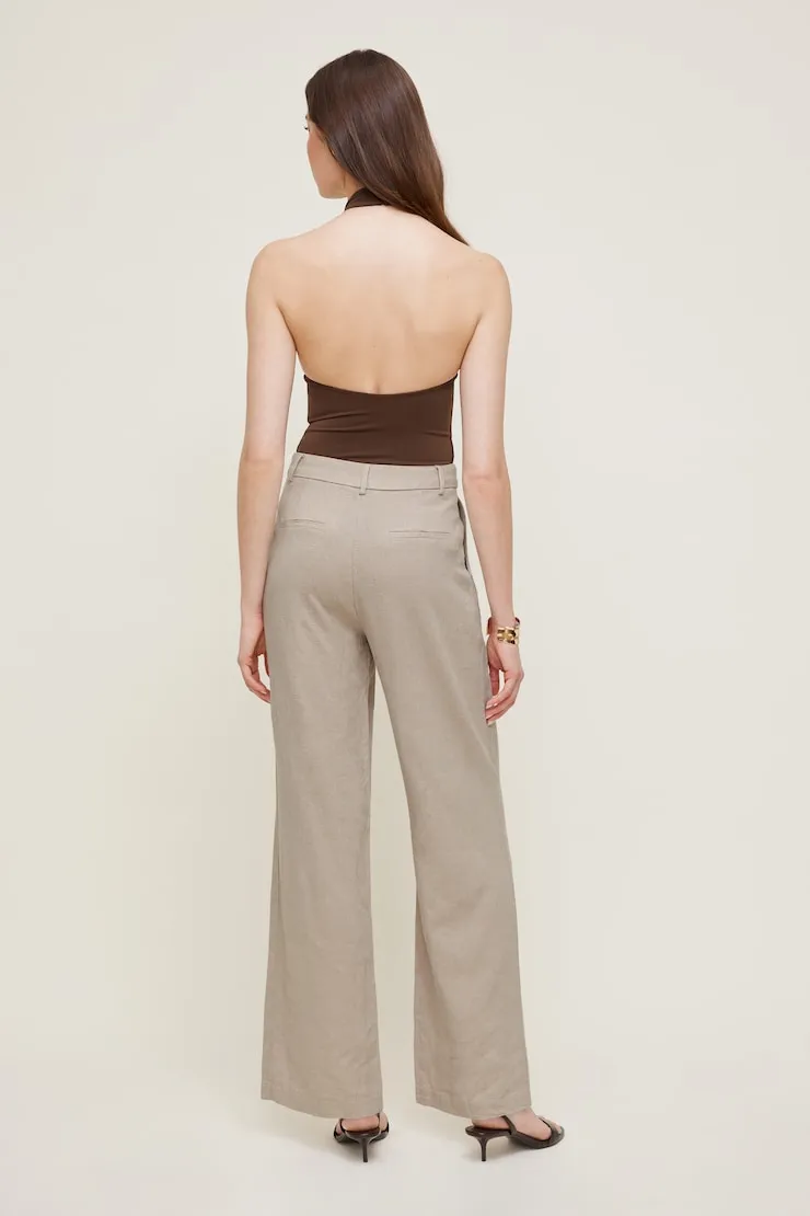 Alex Linen Wide Leg Pants - Dynamite - Beige - Women Clothing sold by Dynamite product image thumbnail 2