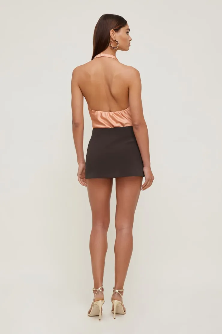 Stacie Mini Skort - Dynamite - Brown - Women Clothing sold by Dynamite product image thumbnail 2
