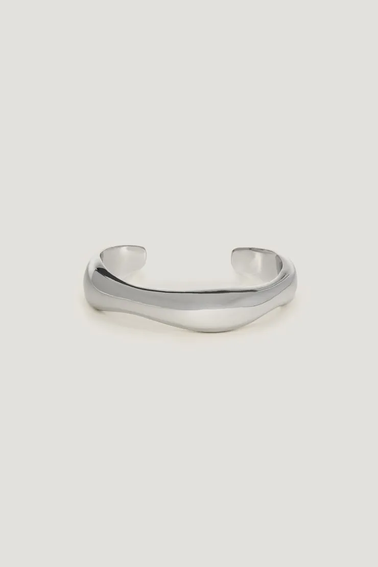Warped Cuff Bracelet - Dynamite - Greys - Women Clothing sold by Dynamite