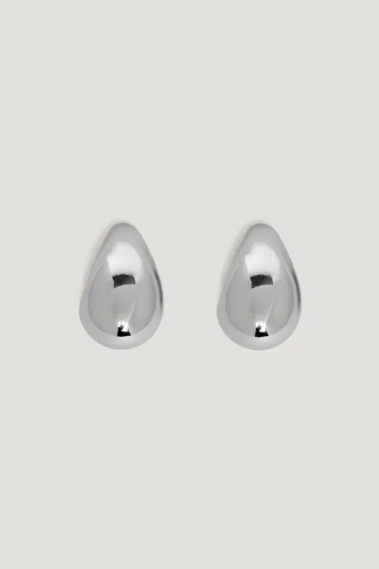 Mini Loop Teardrop Earrings - Dynamite - Greys - Women Clothing made by Dynamite
