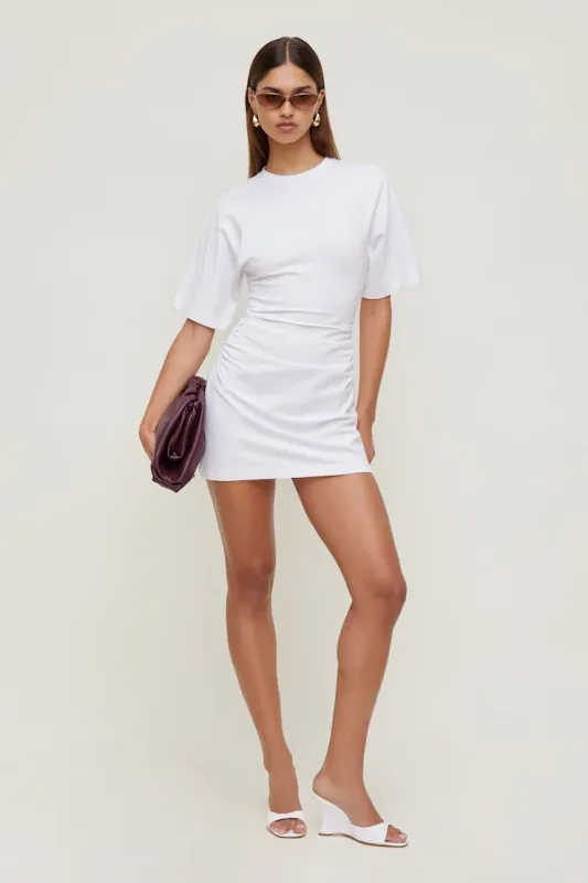 Andrea Cotton Mini Dress - Dynamite - White - Women Clothing made by Dynamite