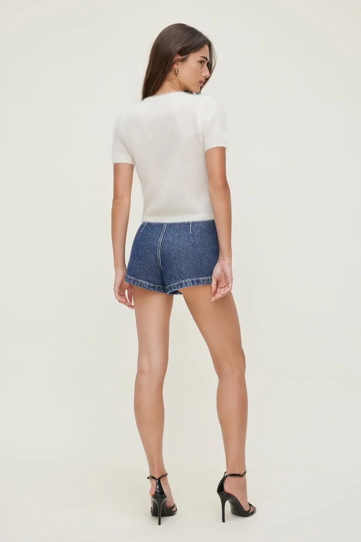 Elena High Rise Denim Shorts - Dynamite - Blue - Women Clothing sold by Dynamite product image thumbnail 2