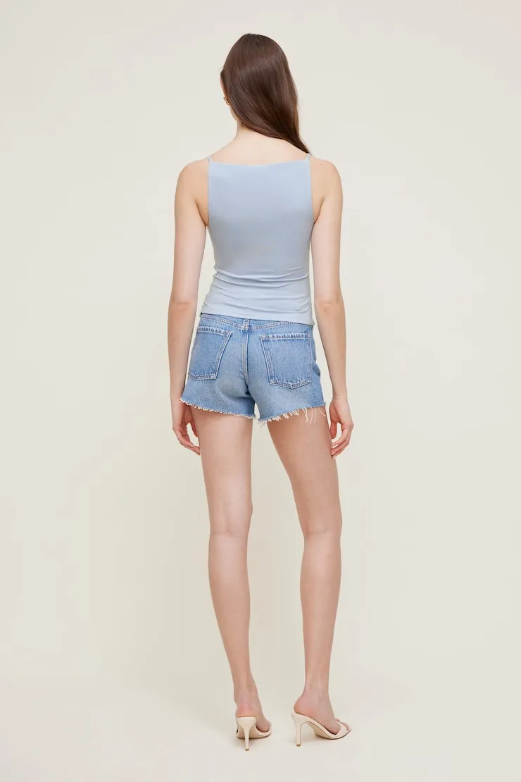 James Relaxed Mid Rise Jean Shorts - Dynamite - Blue - Women Clothing sold by Dynamite product image thumbnail 2