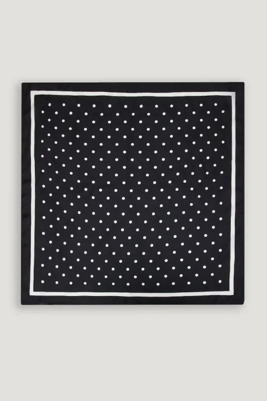 Satin Feel Scarf - Dynamite - Black - Women Clothing made by Dynamite