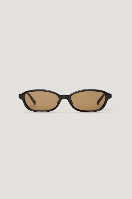 LE SPECS | Honey Pot Rectangular Sunglasses - Dynamite - Black - Women Clothing made by Dynamite