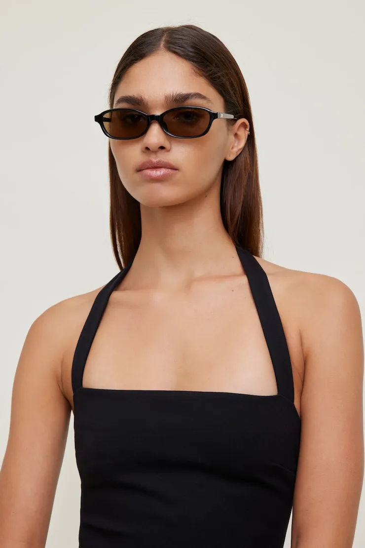 LE SPECS | Honey Pot Rectangular Sunglasses - Dynamite - Black - Women Clothing sold by Dynamite product image thumbnail 2