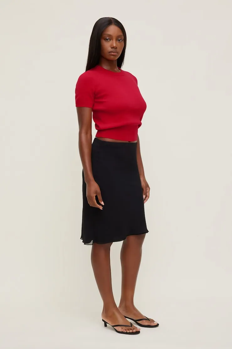 Clara Short Sleeve Sweater - Dynamite - Red - Women Clothing sold by Dynamite product image thumbnail 5