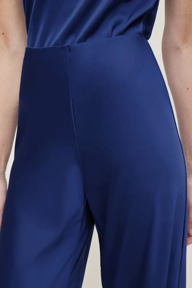 Izzy Wide Leg Satin Pants - Dynamite - Blue - Women Clothing sold by Dynamite product image thumbnail 5