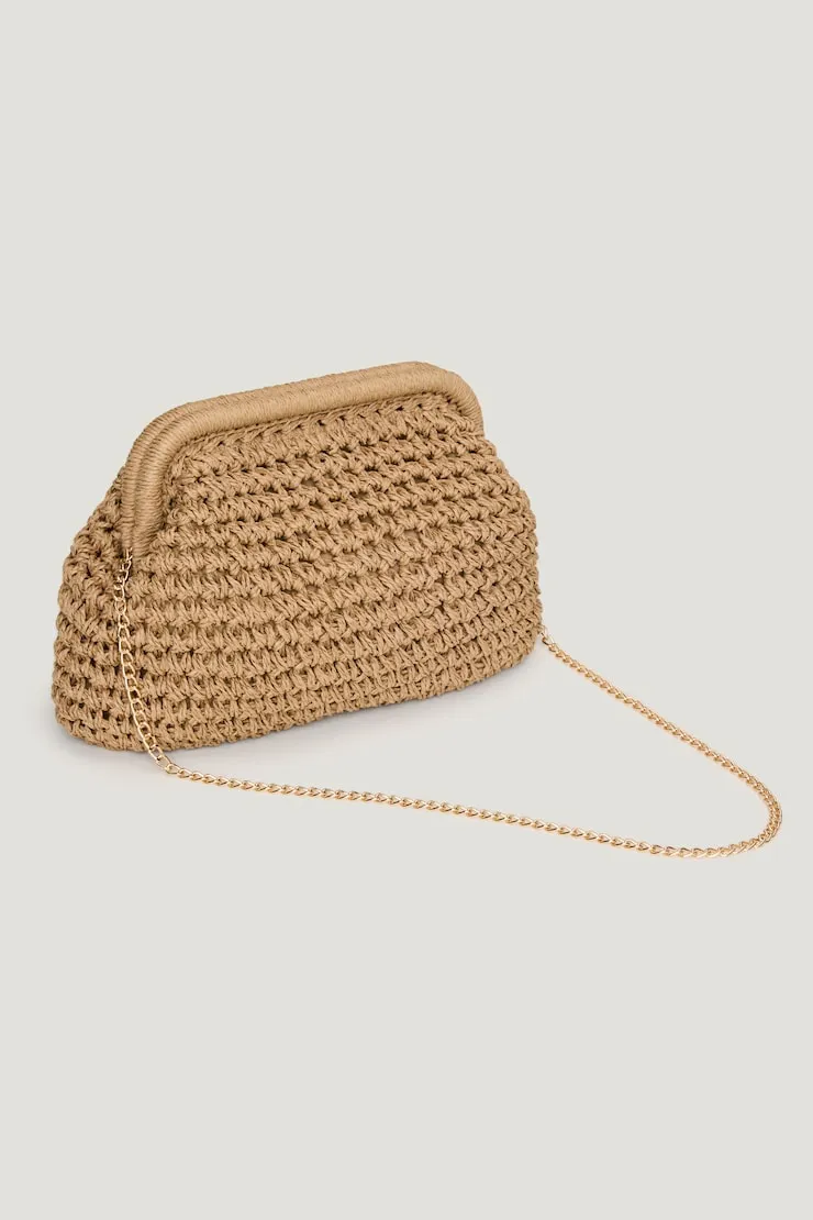 Straw Clutch - Dynamite - Beige - Women Clothing sold by Dynamite product image thumbnail 2