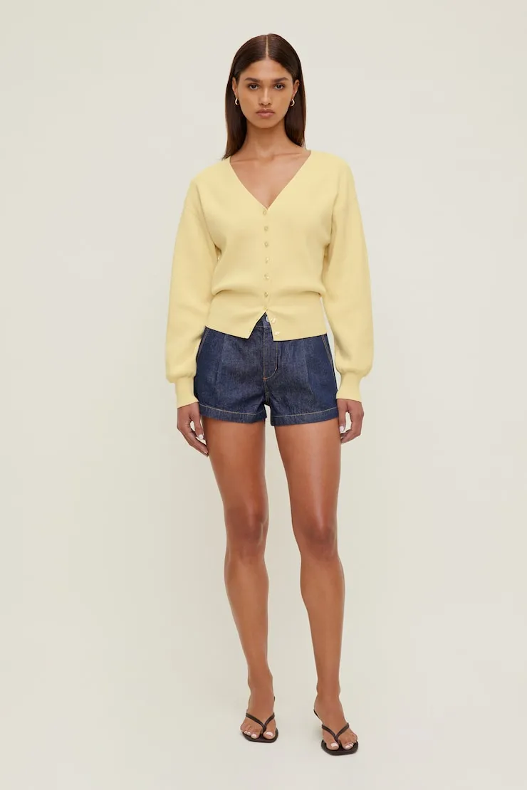 V Neck Cardigan - Dynamite - Yellow - Women Clothing sold by Dynamite product image thumbnail 3
