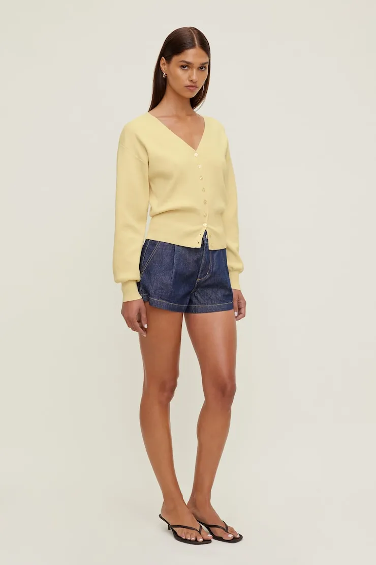 V Neck Cardigan - Dynamite - Yellow - Women Clothing sold by Dynamite product image thumbnail 5