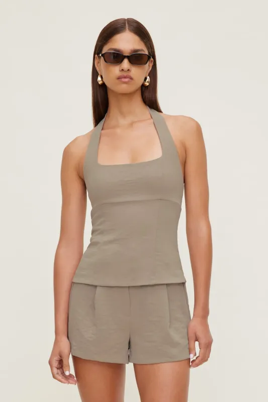 Airflow Halter Top - Dynamite - Beige - Women Clothing made by Dynamite