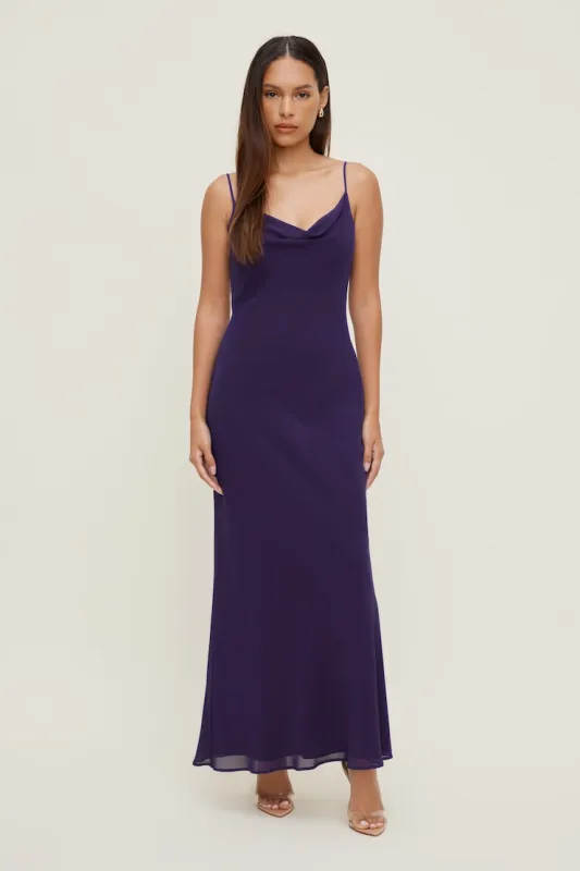 Alessia Maxi Slip Dress - Dynamite - Purple - Women Clothing made by Dynamite