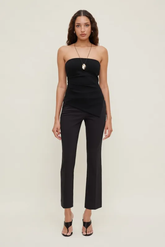 High Rise Slim Fit Pants - Dynamite - Black - Women Clothing made by Dynamite