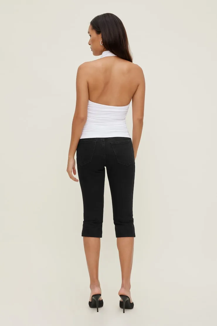 Stretch High Rise Slim Capri Jeans - Dynamite - Blue - Women Clothing sold by Dynamite product image thumbnail 3
