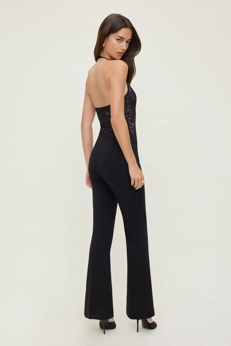 Lace Plunge Bodysuit - Dynamite - Black - Women Clothing sold by Dynamite product image thumbnail 4