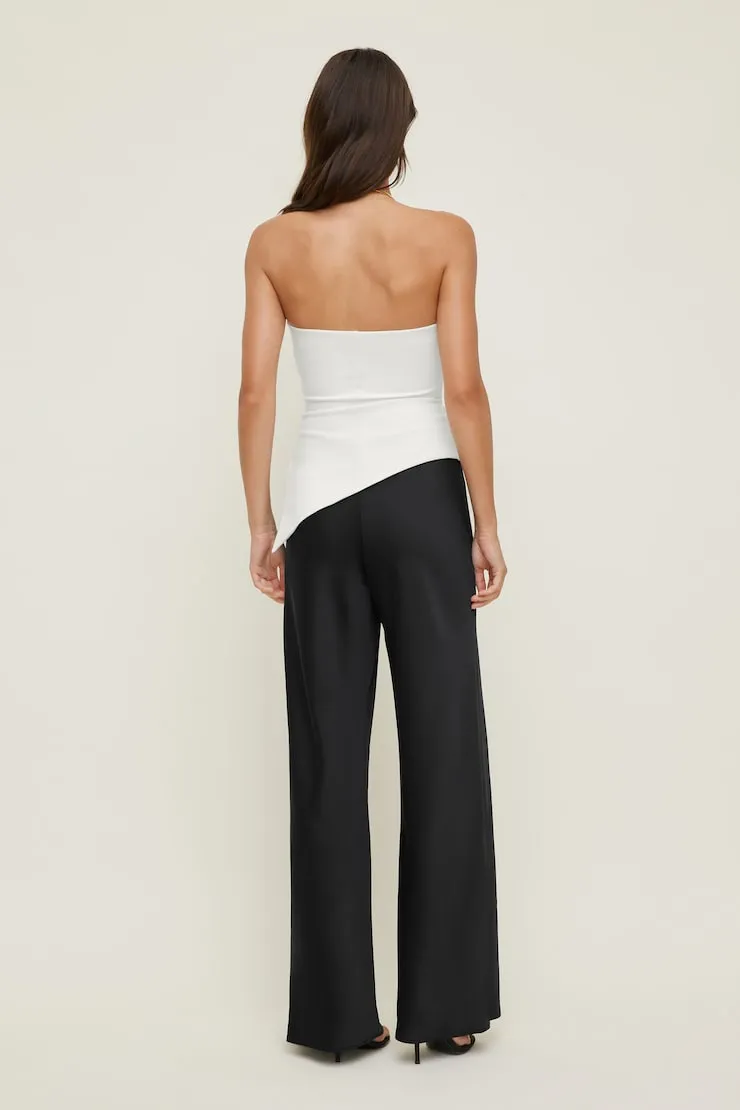 Izzy Wide Leg Satin Pants - Dynamite - Black - Women Clothing sold by Dynamite product image thumbnail 3