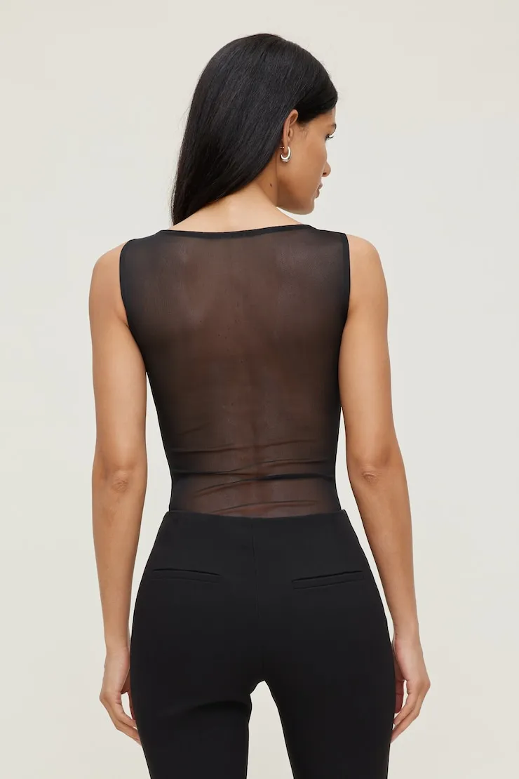Kai Sheer Mesh Bodysuit - Dynamite - Black - Women Clothing sold by Dynamite product image thumbnail 2