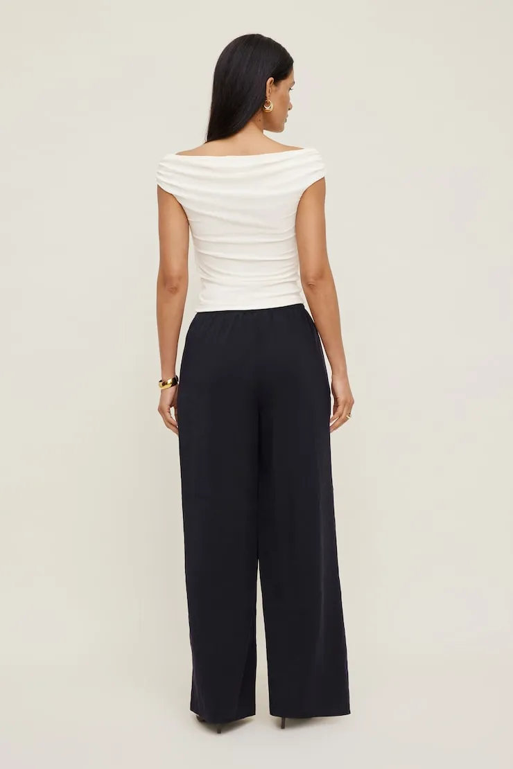 Priya Wide Leg Pants - Dynamite - Navy - Women Clothing sold by Dynamite product image thumbnail 2