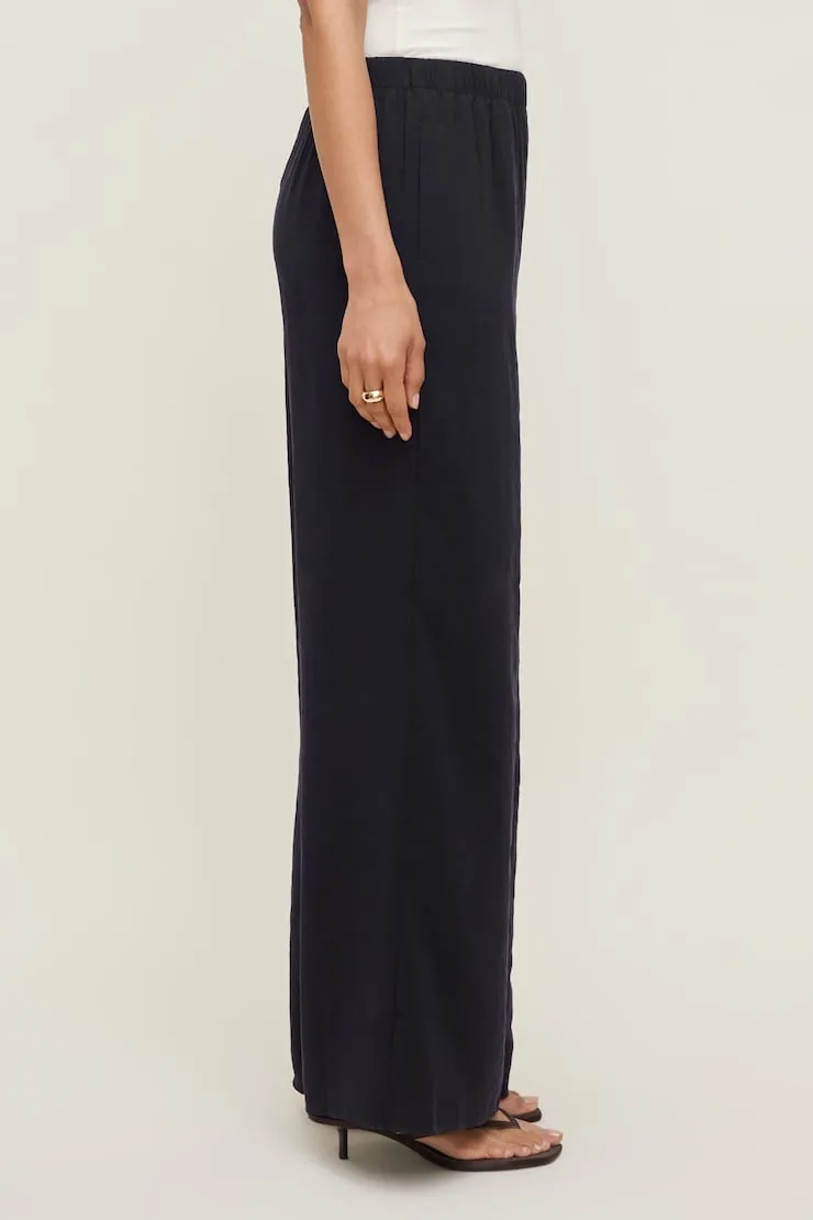 Priya Wide Leg Pants - Dynamite - Navy - Women Clothing sold by Dynamite product image thumbnail 4