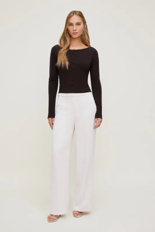 Yasmin Airflow Straight Leg Pants - Dynamite - Beige - Women Clothing made by Dynamite