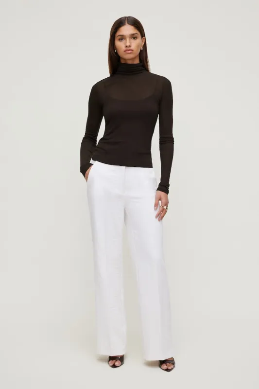 Yasmin Airflow Straight Leg Pants - Dynamite - White - Women Clothing made by Dynamite