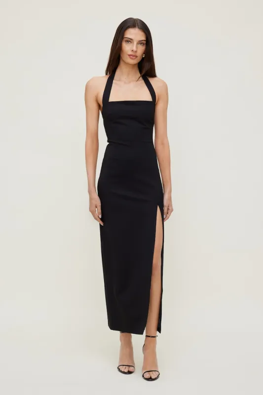 Miya Ponte Maxi Dress - Dynamite - Black - Women Clothing made by Dynamite