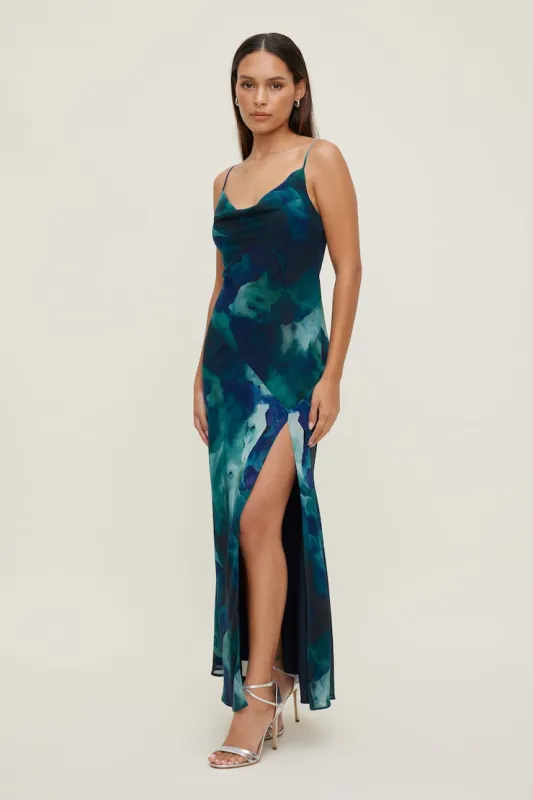 Lucia Maxi Slip Dress - Dynamite - Blue - Women Clothing made by Dynamite