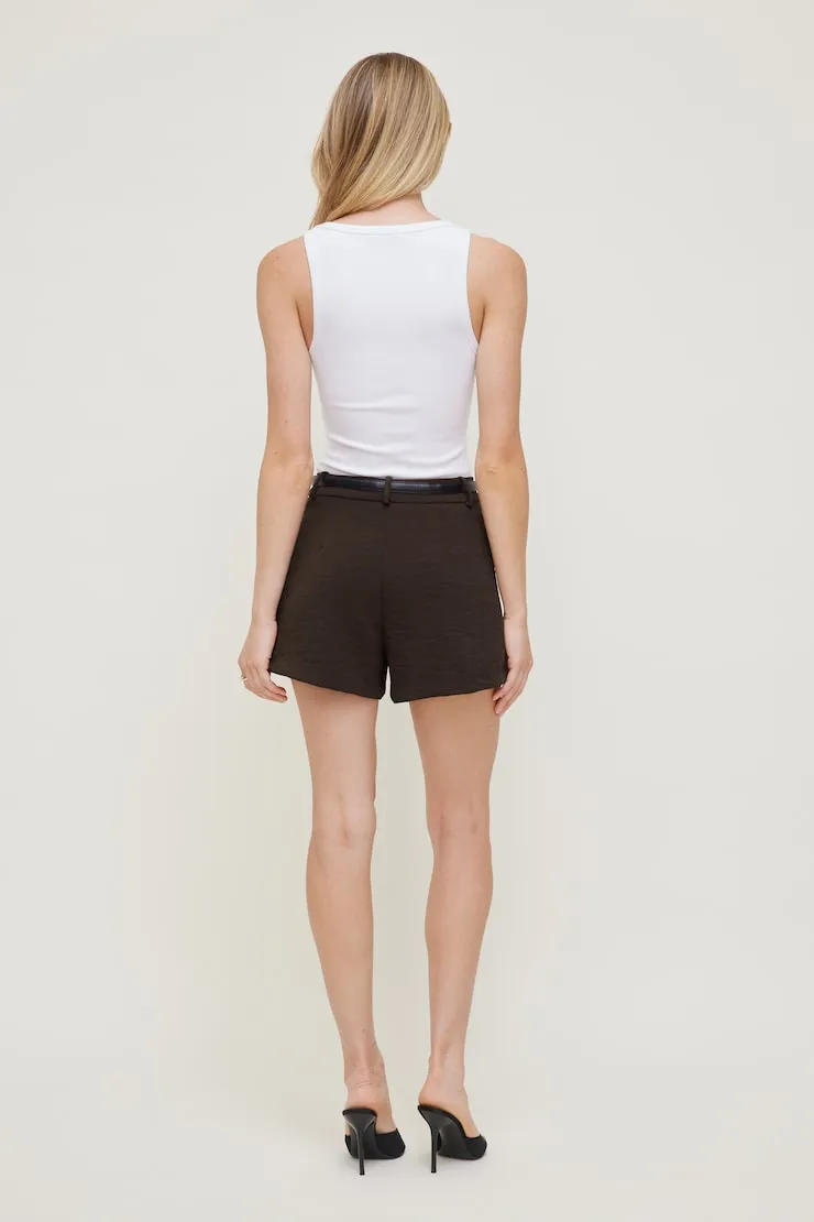 Airflow High Rise Shorts - Dynamite - Brown - Women Clothing sold by Dynamite product image thumbnail 2