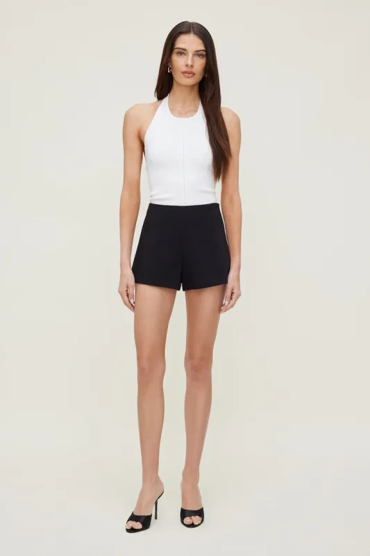 Ultra High Rise A Line Shorts - Dynamite - Black - Women Clothing made by Dynamite
