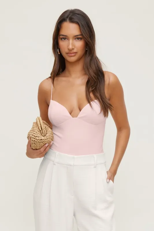 Sculpt Bustier Bodysuit - Dynamite - Pink - Women Clothing made by Dynamite