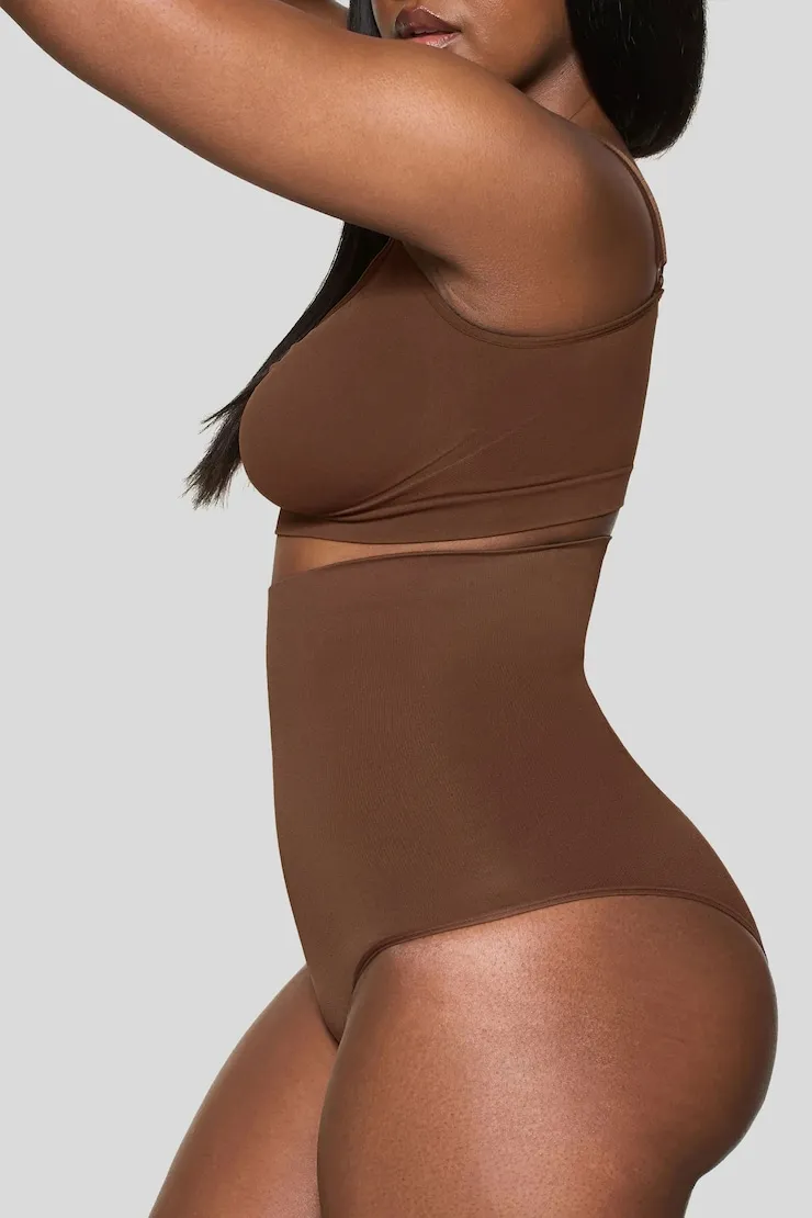 BOOMBA | High-Waisted Shapers - Dynamite - Beige - Women Clothing sold by Dynamite product image thumbnail 3
