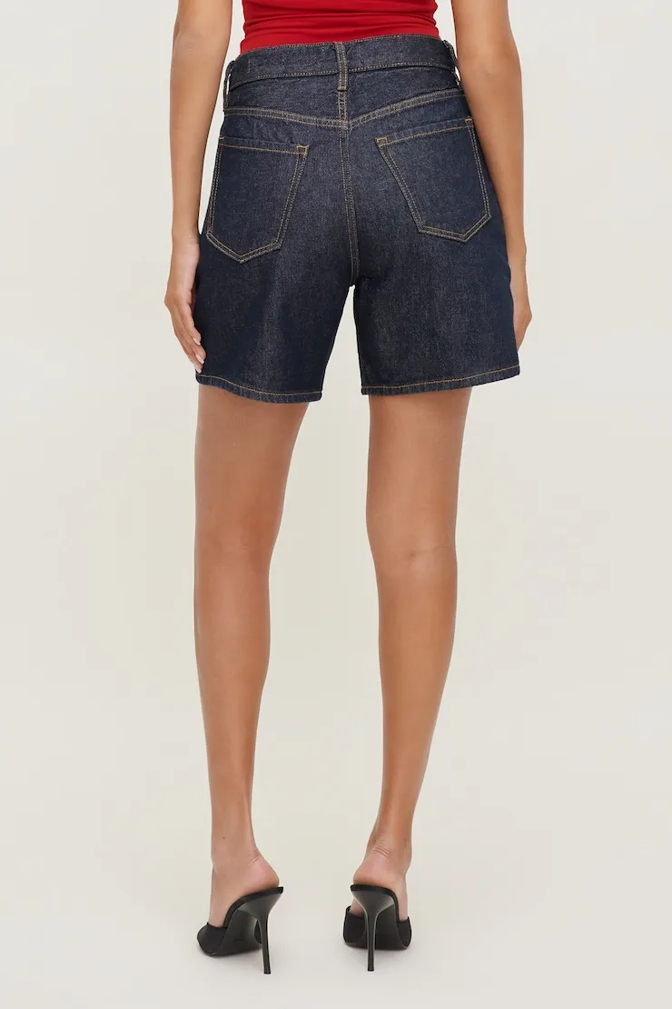 Harper High Rise Jean Shorts - Dynamite - Blue - Women Clothing sold by Dynamite product image thumbnail 5