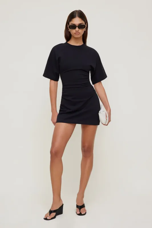 Andrea Cotton Mini Dress - Dynamite - Black - Women Clothing made by Dynamite