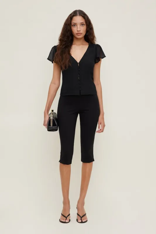 Liv Capri Pants - Dynamite - Black - Women Clothing made by Dynamite