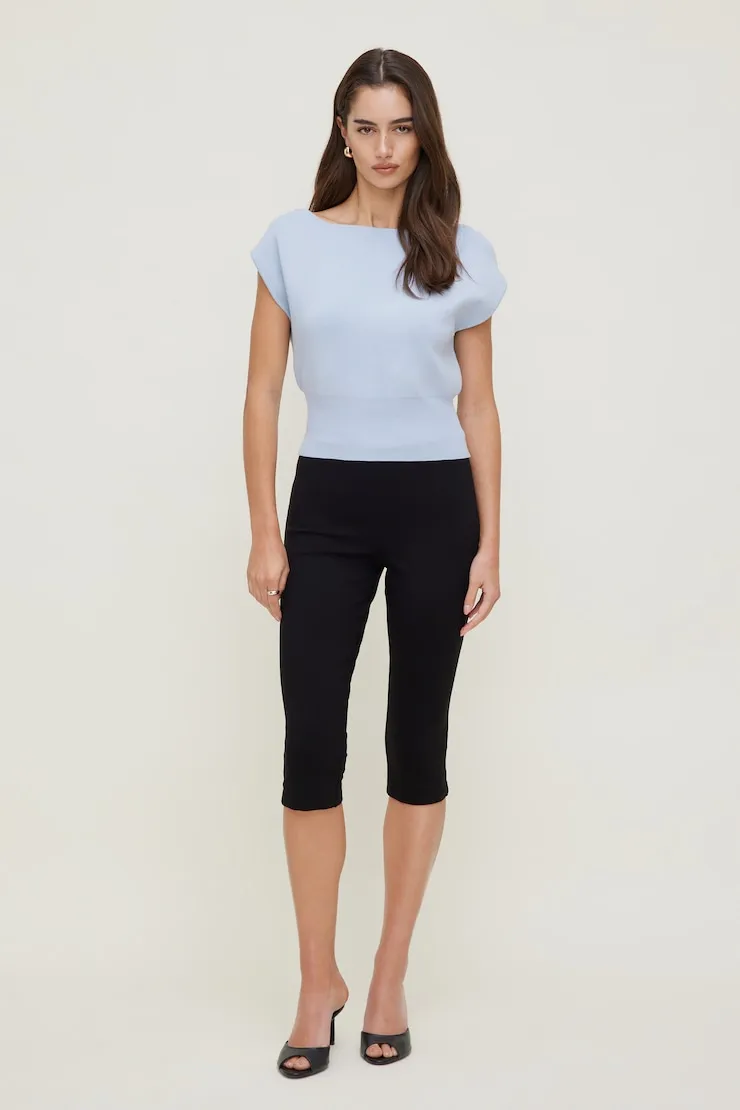 Aria Boat Neck Sweater - Dynamite - Blue - Women Clothing sold by Dynamite product image thumbnail 3