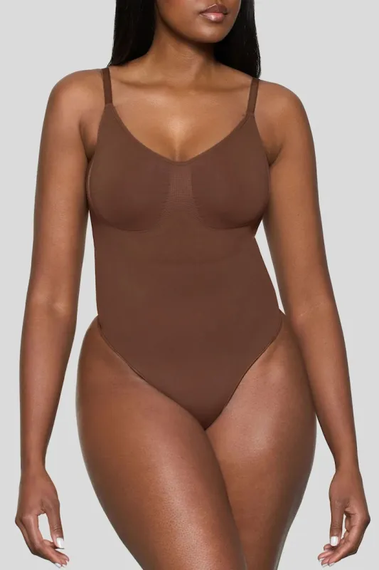 BOOMBA | Backless Sculpt Bodysuit - Dynamite - Beige - Women Clothing made by Dynamite