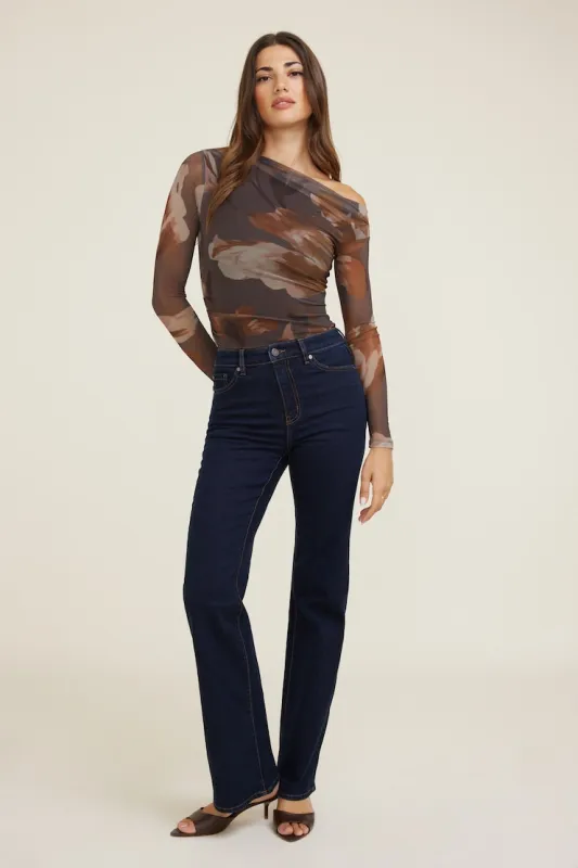 Elodie Stretch High Rise Bootcut Jeans - Dynamite - Blue - Women Clothing made by Dynamite