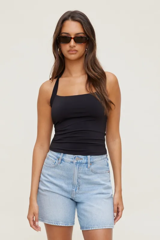 Sculpt Halter Top - Dynamite - Black - Women Clothing made by Dynamite