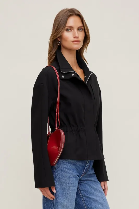 Maeve Cinched Jacket - Dynamite - Black - Women Clothing made by Dynamite