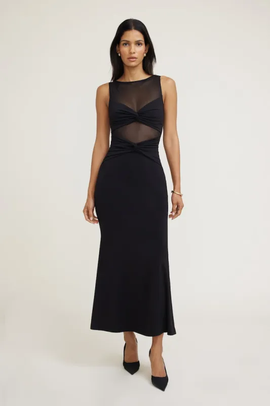 Julia Sculpt Maxi Dress - Dynamite - Black - Women Clothing made by Dynamite