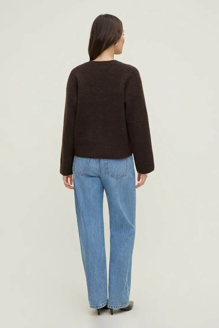 Relaxed V Neck Cardigan - Dynamite - Brown - Women Clothing sold by Dynamite product image thumbnail 2