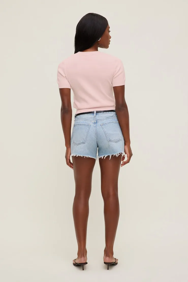 Clara Short Sleeve Sweater - Dynamite - Pink - Women Clothing sold by Dynamite product image thumbnail 4